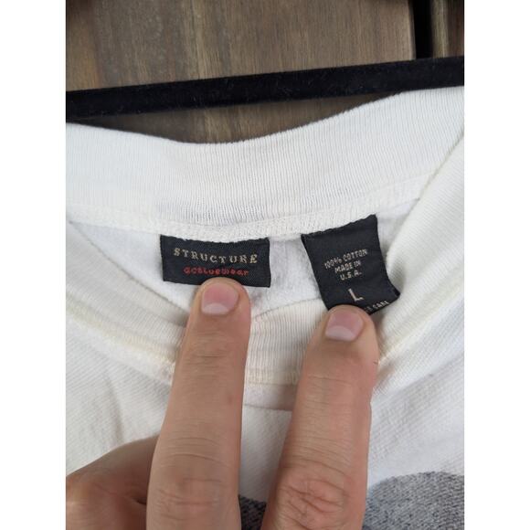 Structure Vintage 90s Renaissance Architecture Art Crewneck Sweatshirt Large - Picture 5 of 9